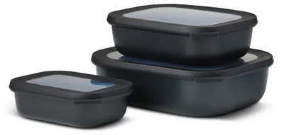 Obrázok produktu pre MEPAL 106270041100 MEPAL Frischhaltedose Cirqula 7,0 cm hoch nordic black 0,5/1,0/2,0 l, 1 Set