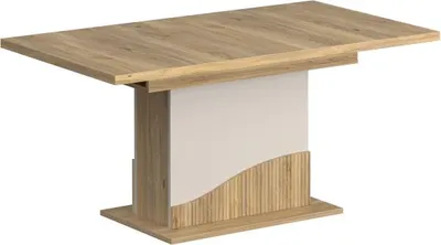 Produktbild von Esstisch - Modell: PoeM - Erweiterbar - Rechteckig - Farbe: Sandeiche / Eiche - Für 8 Personen - Maße: 160-200 x 90 x 76 cm