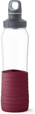 Productafbeelding van Glazen drinkfles 0,7 liter - Lekvrij, vaatwasmachinebestendig en met schroefdop