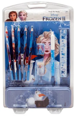 Zdjęcie produktu dla Zestaw do pisania dla dzieci Frozen - notatnik A4, długopisy i akcesoria do kreatywnych projektów