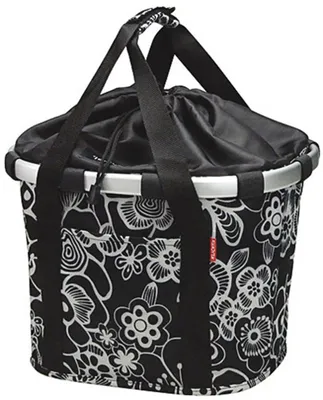 Image de Rixen & Kaul Sac à provisions Bikebasket Fleur Noir