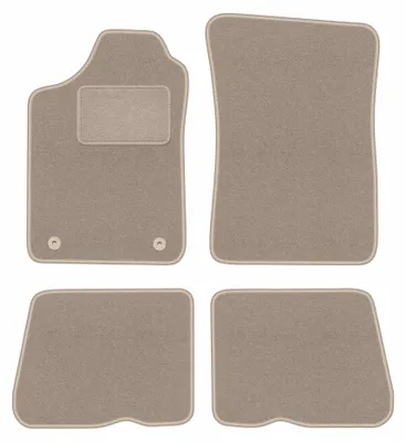 Image de Tapis de sol en moquette pour Renault 19 1988-1996 (cabriolet/à hayon/Seden) – jeu 4 pièces, beiges, sur mesure – Wielganizator LUX