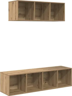 Obrázok produktu pre vidaXL Súprava dvoch TV stolíkov, Imitácia dreva Artisan, materiál: drevotrieska