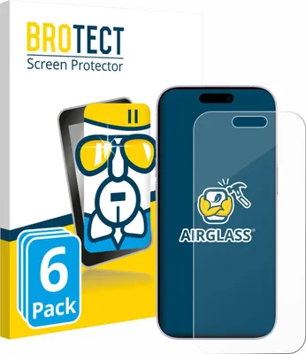 Produktbild von 6x BROTECT Schutzglas für Apple iPhone 17 Schutzfolie Panzer Folie Glas Display Schutz klar
