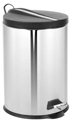 Produktbild von Treteimer 20L Softclose Edelstahl Mülleimer Bad Küche Silber