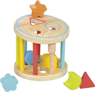 Produktbild von Lelin 10261 Holz - Steckspiel, Sortierspiel mit bunten Holz - Bausteinen