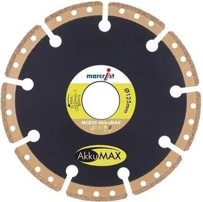 Image de Disque diamanté Marcrist MC850 125 mm pour scie universelle AkkuMAX