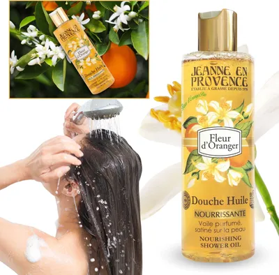 Produktbild von Jeanne en Provence nährendes Duschöl, Orangenblüte 250 ml