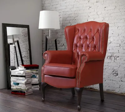 Produktbild von Ohrensessel Sessel Club Fernseh Stuhl Polster Sofa 1 Sitzer Relax Chesterfield