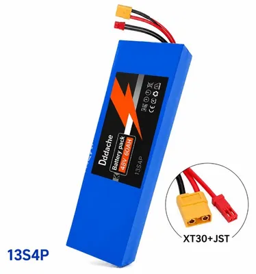 Produktbild von 48V 60Ah Lithium-Ionen-Akku - E-Scooter Akkupack - 13S4P 18650 Zellen - Mit BMS - Für M4/M4 Pro/MaxSpeed - XT30-JST Stecker