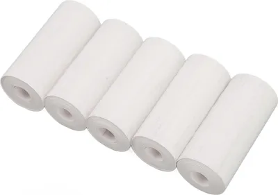 Produktbild von 20 Rollen Thermodruckerpapier Professionelles 57 x 25 mm weißes Mini-Druckerpapier für Druckerzubehör