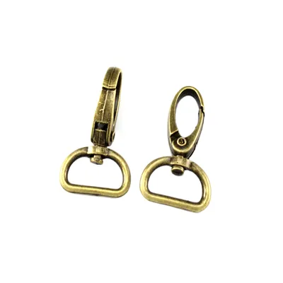 Produktbild von 10 Schnapphaken mit Wirbel 48 x 26mm Gurtbreite 20mm Karabiner