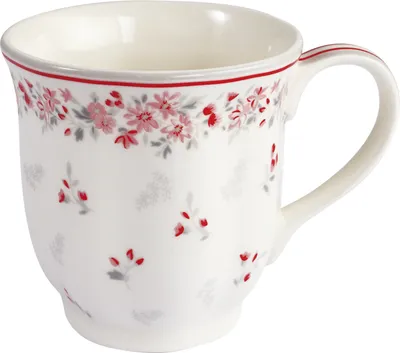 Produktbild von Greengate Teetasse Tea Mug Emberly White (250ml)