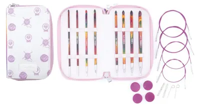 Produktbild von KnitPro Symfonie 2 Tunesische Häkelnadeln Set 3,5-8,0 mm 8-teilig