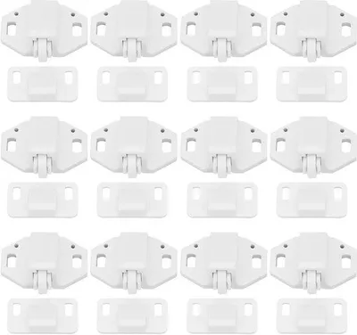 Produktbild von Kastdeur Roller Catch Locker - Wit - Voor Kasten und Laden - Opbergkasten - Kleine Kast Deuren - 35,5x26x21,5mm/29x20x14,5mm - Mit Neuem und Schlitz - Dauerhaft und Leicht zu Installieren