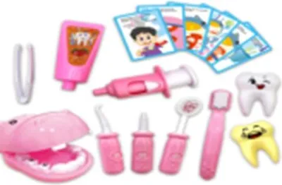 Zdjęcie produktu dla Kx6686_2 Dentysta Zestaw Lekarski Hipopotam Rozow
