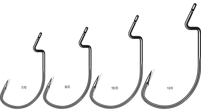Produktbild von VMC 7348 Specimen Wide Gap Hook - Offsethaken, Größe/Packungsinhalt:Gr. 10/0 / 2 Stück