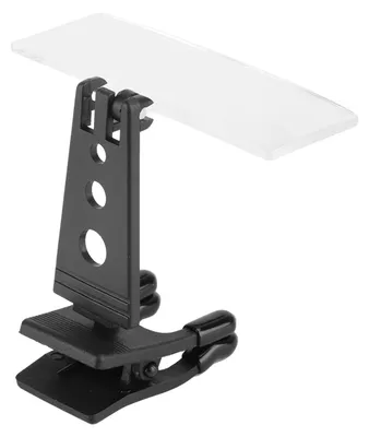 Clip-on-Leselupe 1,5x 2,5x 3,5x, Kunststoffgehäuse, 3 Linsen