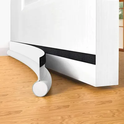 Produktbild von Türdichtung Selbstklebend Zugluftstopper für türen, 94 cm unter Türzugzug-Blocker isolierbar Türkehrer Wetterschutz, schalldicht, Türdichtung unten (Weiß)