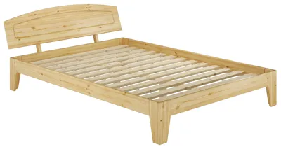 Produktbild von Kieferbett Futon Massivholzbett Doppelbett 140x200 Futonbett Zubehör wählbar V-60.63-14Rollrost inkl.