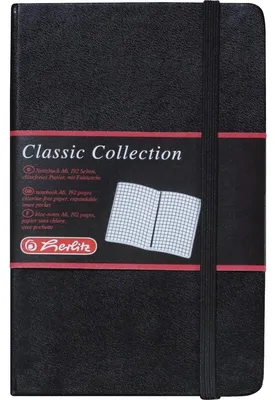 Zdjęcie produktu dla Herlitz 10789436, Monochromatyczny, Czarny, A6, 96 ark., Matowy, 80 g/m²