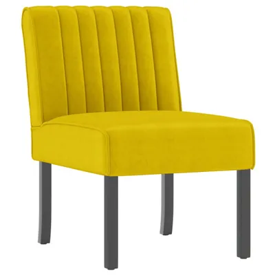 Produktbild von Polsterstuhl Gelb Samt 48 x 64 x 72 cm (B x T x H)