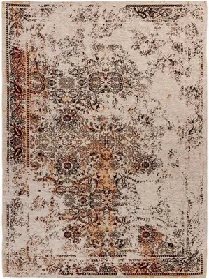 Produktbild von Qiyano Teppich orientalisch für Schlafzimmer Used Vintage Ornamenten  beige, 120 x 180 cm