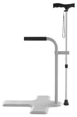 Image de Aide au lever pour personnes âgées - Support de levée réglable - Poignée de maintien antidérapante, capacité de 136 kg - Adapté aux chaises, canapés et lits - Gris