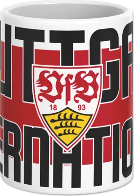 Produktbild von VfB Stuttgart Tasse International aus Steingut rot weiß 0,3 l Champions League 24/25