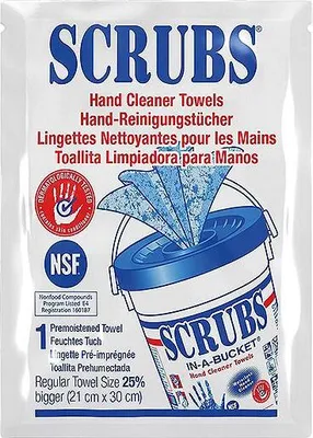Produktbild von Handreinigungstuch SCRUBS, Sachet mit 1 Tuch