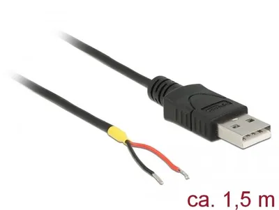 Produktbild von DeLOCK 85664, 1,5 m, USB A, USB 2.0, 0,48 Gbit/s, Schwarz