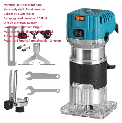 Produktbild von Elekträse - Kantenfräse - 2000 W - 6 Geschwindigkeitsstufen - 30000 U/min - Holzbearbeitung - Gravieren
