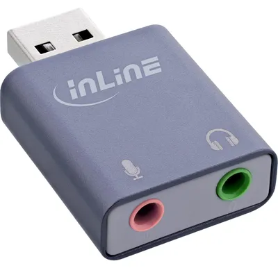 Image de InLine® Adaptateur audio USB, USB-A