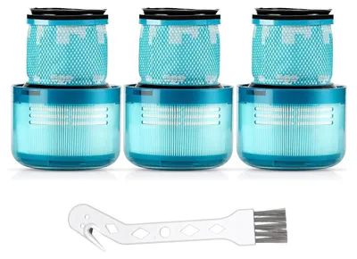 Produktbild von 3er-Pack Ersatzfilter für Dyson V15 Detect Complete, V15 Animal, Staubsaugerfilter für Dyson V11 SV14, 3er-Filter-Set, waschbar und wiederverwendbar
