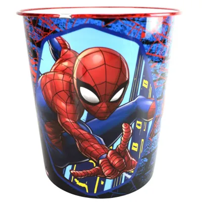 Immagine prodotto di Cestino in plastica per bambini Ø 21 cm circa con motivo a cartoni animati