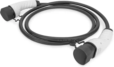 Immagine prodotto di Cavo di ricarica per auto elettrica, tipo 2 a tipo 2 - 7,5 metri - monofase - 32 A - 7,4 kW - nero