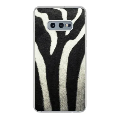 Produktbild von MuchoWow® Handyhülle Schutzhülle Hülle für Samsung Galaxy S10e Tiermuster - Zebra - Schwarz - Weiß Silikon Softcase Handy Hülle - Handy