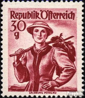 Produktbild von Briefmarken Österreich 1948 Mi 899 postfrisch Trachtenserie