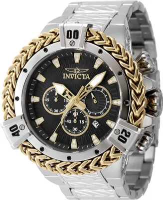 Obrázok produktu pre Invicta Bolt 48158 Pánske Hodinky - Quartz Hnutie - Nerezová Oceľ s Čiernym Ciferníkom - 54 mm