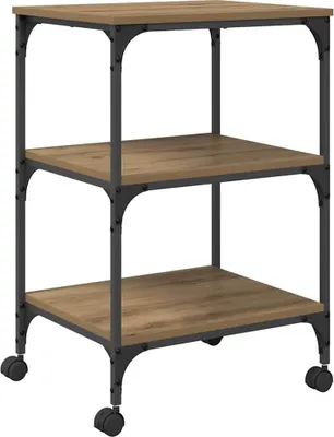 Immagine prodotto di vidaXL Supporto per stampante Artisan oak 50 x 41 x 75 cm Materiale a base di legno