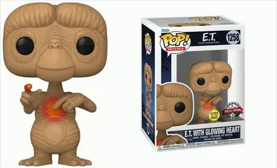Produktbild von E.T - E.T. with Glowing Heart 1258 Special Edition Glows - Funko Pop! Vinyl Figur