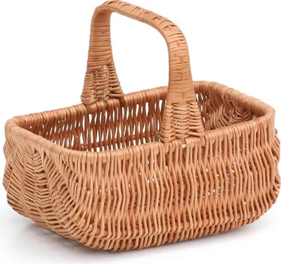 Produktbild von JIPRO® Einkaufskorb aus Weide Senhora V. - Weidenkorb - B 36 x T 26 x H 17/31(cm)