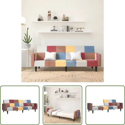 Image de The Living Store Canapé-lit 2 places tissu