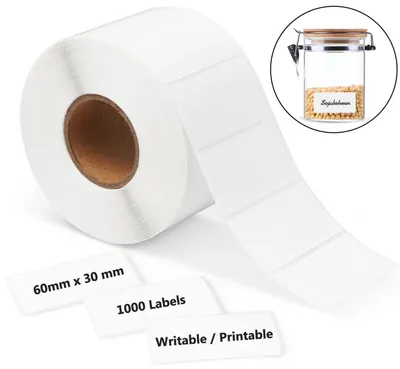 Produktbild von TRANKIELO® - Selbstklebende Haushaltsbeschriftungen, 1000 Stück - Ideal zur Organisation - Papier - 6 x 3 cm