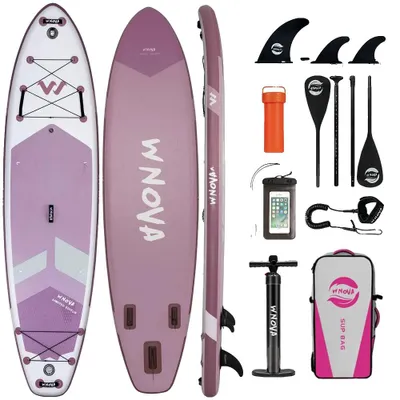 Obrázek produktu pro Nafukovací paddleboard, lehký, s protiskluzovou plochou, barva: fuchsie