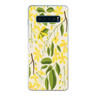 Produktbild von MuchoWow® Handyhülle Schutzhülle Hülle für Samsung Galaxy S10 Lite Blume - Gelb - Muster Silikon Softcase Handy Hülle - Schutz