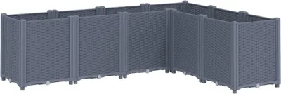 Produktbild von vidaXL Pflanzkübel Blaugrau 160x120x53 cm PP