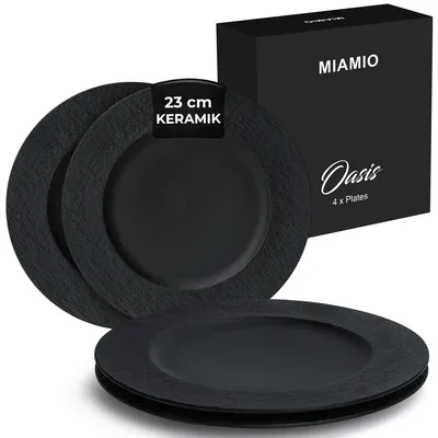 Produktbild von Keramische Dinerbord-Set, 23cm, 4-teilig, mikrowellengeeignet