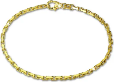 Produktbild von GoldDream Armband 333er Gelbgold Anker 8 Karat diamantiert 18,5cm GDA0228Y