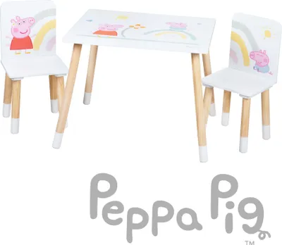 Produktbild von Roba 450019PP1 Kindersitzgruppe Peppa Pig weiß – Spielmöbel weiß